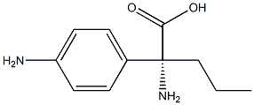(2R)-2-AMINO-2-(4-AMINOPHENYL)PENTANOIC ACID 结构式