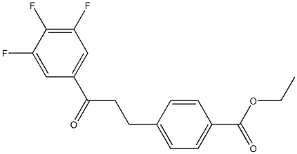 3-(4-CARBOETHOXYPHENYL)-3',4',5'-TRIFLUOROPROPIOPHENONE 结构式