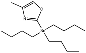 4-甲基-2-(三丁基锡烷基)恶唑 结构式