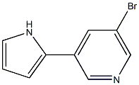 2-(5-Bromopyridin-3-yl)pyrrole 结构式