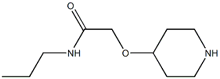 2-(哌啶-4-基氧)-正丙基乙酰胺 结构式