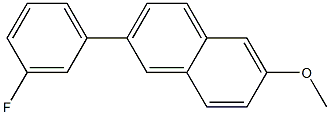 2-(3-FLUORO-PHENYL)-6-METHOXY-NAPHTHALENE 结构式