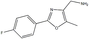 [2-(4-FLUORO-PHENYL)-5-METHYL-OXAZOL-4-YL]-METHYLAMINE 结构式