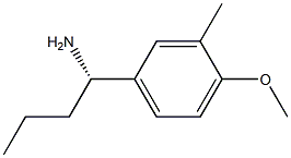 (1S)-1-(4-METHOXY-3-METHYLPHENYL)BUTYLAMINE 结构式