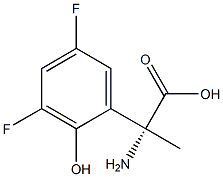 (2R)-2-AMINO-2-(3,5-DIFLUORO-2-HYDROXYPHENYL)PROPANOIC ACID 结构式