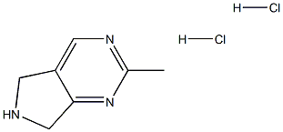 6,7-DIHYDRO-2-METHYL-5H-PYRROLO-[3,4-D]-PYRIMIDINE DIHYDROCHLORIDE 结构式