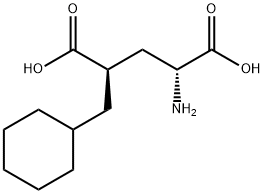 (2R,4R)-2-AMINO-4-CYCLOHEXYLMETHYL-PENTANEDIOIC ACID 结构式
