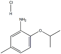 2-异丙氧基-5-甲基苯胺盐酸盐 结构式