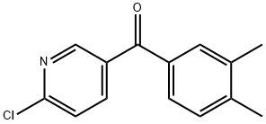 2-CHLORO-5-(3,4-DIMETHYLBENZOYL)PYRIDINE 结构式