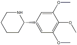 (S)-2-(3,4,5-TRIMETHOXYPHENYL)PIPERIDINE 结构式