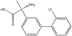 (2R)-2-AMINO-2-[3-(2-CHLOROPHENYL)PHENYL]PROPANOIC ACID 结构式