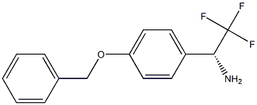 (1R)-2,2,2-TRIFLUORO-1-[4-(PHENYLMETHOXY)PHENYL]ETHYLAMINE 结构式