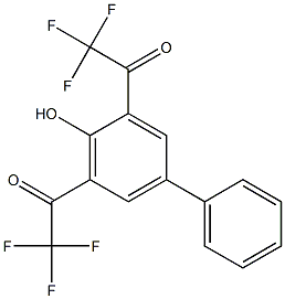 4-PHENYL-2,6-BIS(TRIFLUOROACETYL)PHENOL 结构式