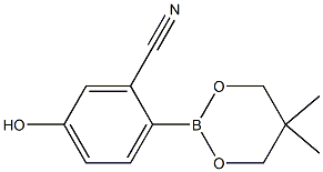 2-(5,5-DIMETHYL-1,3,2-DIOXABORINAN-2-YL)-5-HYDROXYBENZONITRILE 结构式