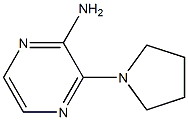 2-AMINO-3-PYRROLIDIN-1-YLPYRAZINE 结构式