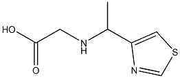 (1-THIAZOL-4-YL-ETHYLAMINO)-ACETIC ACID 结构式