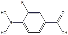 4-CARBOXY-2-FLUOROPHENYLBORONIC ACID 结构式