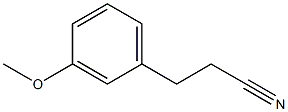 3-(3-METHOXY-PHENYL)-PROPIONITRILE 结构式