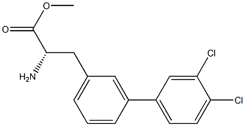 METHYL (2S)-2-AMINO-3-[3-(3,4-DICHLOROPHENYL)PHENYL]PROPANOATE 结构式