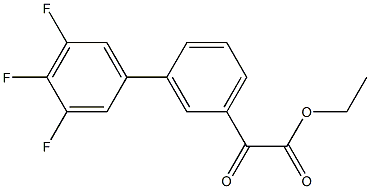 ETHYL 3-(3,4,5-TRIFLUOROPHENYL)BENZOYLFORMATE 结构式