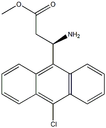 METHYL (3R)-3-AMINO-3-(10-CHLORO(9-ANTHRYL))PROPANOATE 结构式