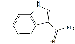 6-METHYLINDOLE-3-CARBOXAMIDINE 结构式