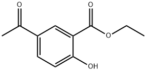 5-乙酰基-2-羟基苯甲酸乙酯 结构式