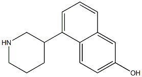 5-PIPERIDIN-3-YL-NAPHTHALEN-2-OL 结构式