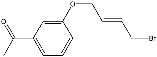 1-[3-(4-BROMO-BUT-2-ENYLOXY)-PHENYL]-ETHANONE 结构式