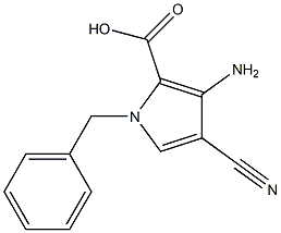 3-AMINO-1-BENZYL-4-CYANO-1H-PYRROLE-2-CARBOXYLIC ACID 结构式