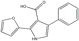 2-Furan-2-yl-4-phenyl-1H-pyrrole-3-carboxylic acid 结构式