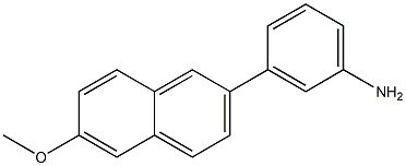 3-(6-METHOXY-NAPHTHALEN-2-YL)-PHENYLAMINE 结构式