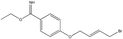 4-(4-Bromo-but-2-enyloxy)-benzimidic acid ethyl ester 结构式
