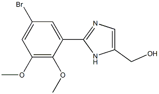 2-(5-BROMO-2,3-DIMETHOXYPHENYL)-5-HYDROXYMETHYLIMIDAZOLE 结构式