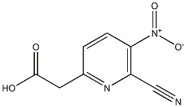 (6-CYANO-5-NITROPYRIDIN-2-YL)ACETIC ACID 结构式