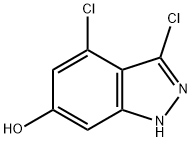 3,4-DICHLORO-6-HYDROXYINDAZOLE 结构式