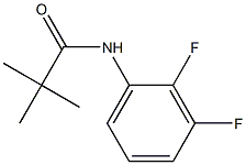 N-(2,3-DIFLUORO-PHENYL)-2,2-DIMETHYL-PROPIONAMIDE 结构式