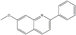 7-METHOXY-2-PHENYLQUINOLINE 结构式