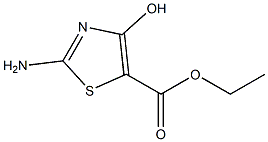 2-Amino-4-hydroxythiazole-5-carboxylic acid ethyl ester 结构式
