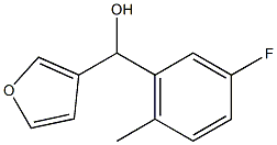 3-FLUORO-6-METHYLPHENYL-(3-FURYL)METHANOL 结构式