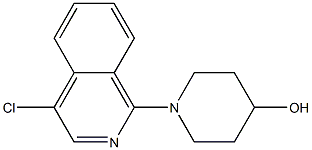4-CHLORO-1-(4-HYDROXYPIPERIDIN-1-YL)ISOQUINOLINE 结构式