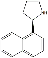 (2R)-2-Naphthylpyrrolidine 结构式