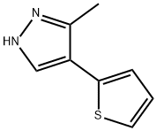 3-甲基-4-(2-噻吩基)-1H-吡唑 结构式