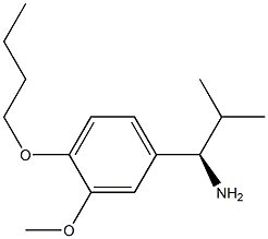 (1R)-1-(4-BUTOXY-3-METHOXYPHENYL)-2-METHYLPROPYLAMINE 结构式