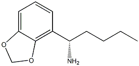 1-(2H-Benzo[d]1,3-dioxolen-4-yl)(1S)pentylamine 结构式