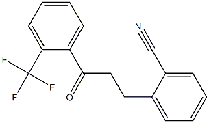 3-(2-CYANOPHENYL)-2'-TRIFLUOROMETHYLPROPIOPHENONE 结构式