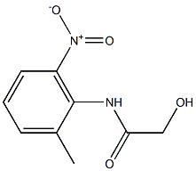 2-Hydroxy-N-(2-methyl-6-nitrophenyl)acetamide 结构式
