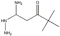 1-Amino-1-hydrazino-3-oxo-4,4-dimethyl-pentane 结构式
