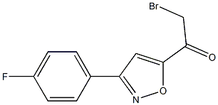 3-[(4-FLUOROPHENYL)-5-(2-BROMOACETYL)]ISOXAZOLE 结构式