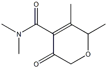 5,6-DIMETHYL-3-OXO-3,6-DIHYDRO-2H-PYRAN-4-CARBOXYLIC ACID DIMETHYLAMIDE 结构式